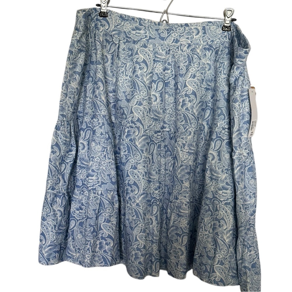 NWT Soft Surroundings Talisa Linen Blend Skirt - Picture 4 of 8